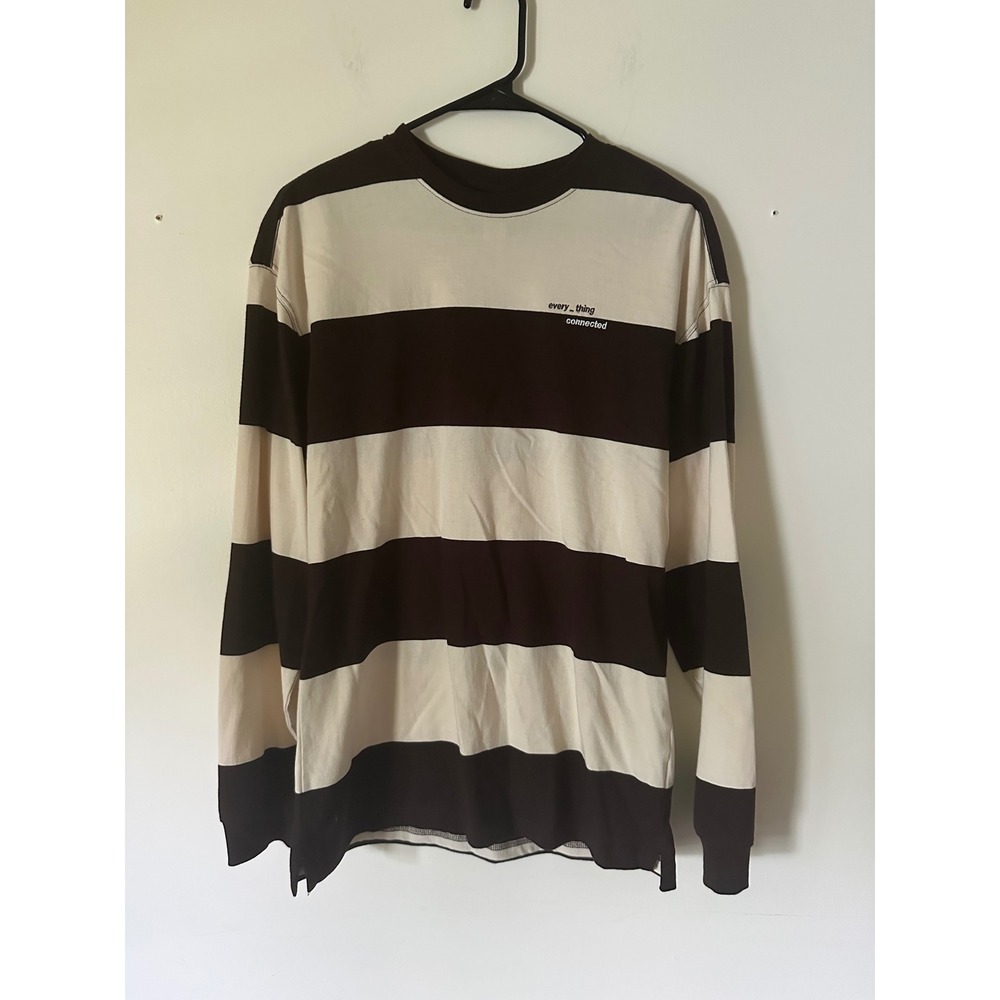 HM Relaxed Fit Striped‎ Long Sleeve T-Shirt Mens XS Grunge Streetwear